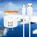 KIT DE CARGADOR USAMS TRAVEL  2.1A Micro 