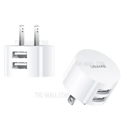KIT DE CARGADOR USAMS TRAVEL  2.1A Lightning (iphone)